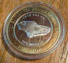 Sam's Town $10 Gaming Token, 70's Muscle, 1970 454 SS