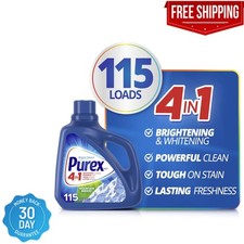 Purex Liquid Laundry Detergent, Mountain Breeze Scent, 150 oz, 115 Loads 0.11 per gallon