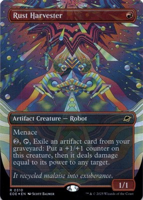 Rust Harvester FOIL BORDERLESS Edge of Eternities Magic MTG NM