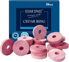 Cedar Blocks for Clothes Storage   24 Pcs 100 Natural 1 Count Pack of 24 
