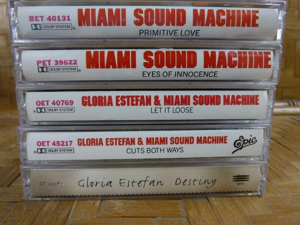 GLORIA ESTEFAN MIAMI SOUND MACHINE Cassette Tape Lot x 5 Latin Let It Loose - Image 2 of 4