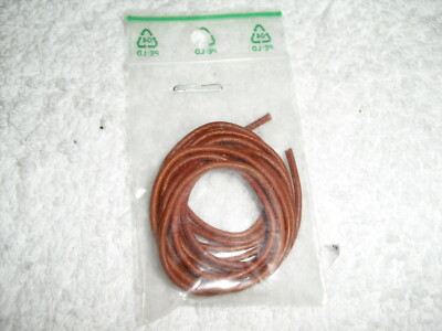 Lederband 1,5mm Rindsleder 1m lang  in natur und hellbraun