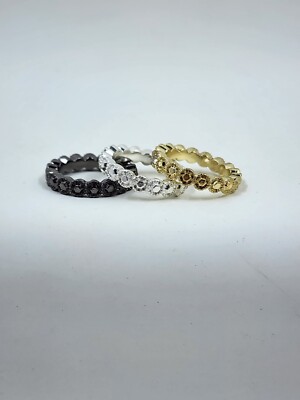 Avon Shimmer Sensation Stackable Ring Set Size 6