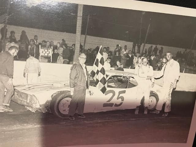 VINTAGE 5X7 RACING PHOTO - 1973 DON TAYLOR; IONIA, DIRT STOCK CAR