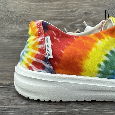 Hey Dude Shoes womens Rainbow Prude Wendy Mandala Tie Dye