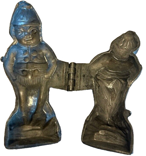 Vintage Pewter Palmer Cox Brownie Ice Cream / Candy Folk Art Mold