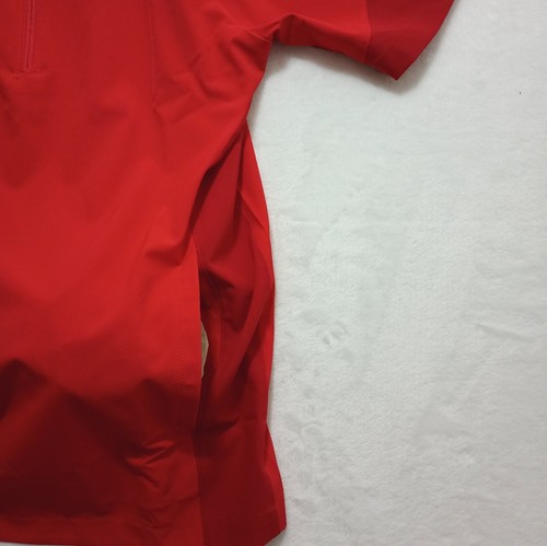 New Under Armour ¼ Zip Coach's Pullover Large Red Storm Tech Men's Squad - Picture 7 of 13