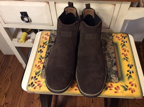 Rieker Men’s Ankle Boots Size 42- US-8.5 Brown Suede slip -on NEW - Picture 3 of 11