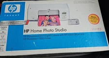 HP Home Photo Studio Photosmart Bundle E317 Camera & 7850 Photo Printer New
