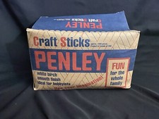 Vintage Penley Craft Sticks Box of 913 New Old Stock~ Made In The USA
