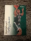1996-97 Skybox Premium Autographics Dana Barros On Card Auto Celtics