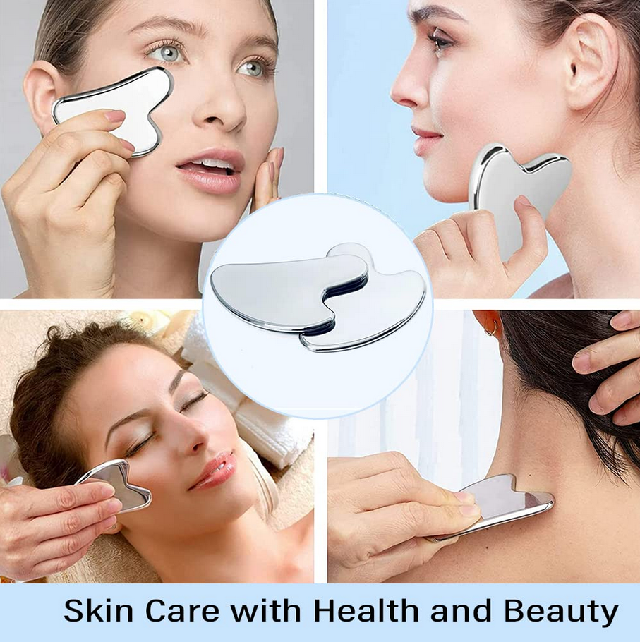 Stainless Steel Gua Sha Tool, Gua Sha Facial Tools Stainless Steel for