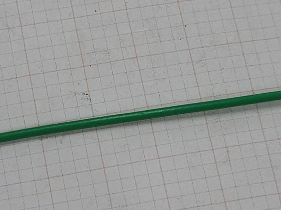 Raychem/TE 55A0111-14-5 #14awg XL-ETFE Especificación 55 Cable de conexión/plomo verde/50 pies Foto 2 de 4