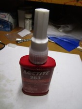 Primerless Threadlocker, LOCTITE 263, Red, High Strength, Liquid, 50 mL Bottle