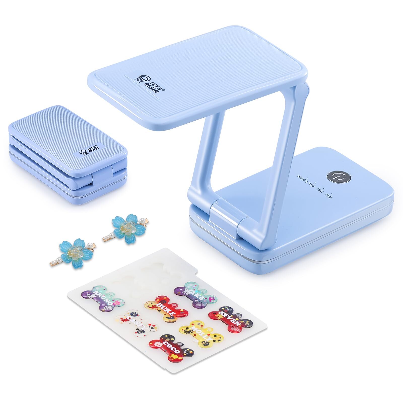 Foldable UV Light for Resin Curing with 4H Rechargeable Battery