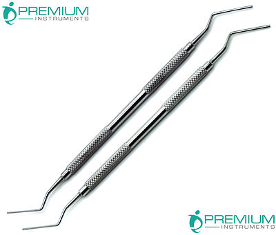 2 Pcs Root Canal Dental Pluggers Set 1/3, 5/7 Double Ended Premium Instruments