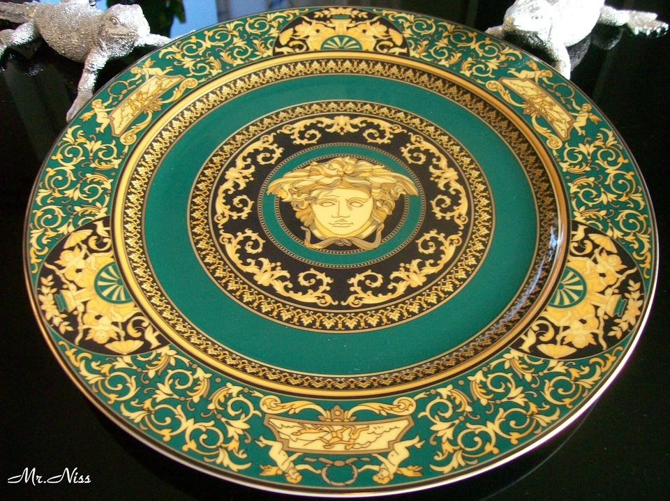 Rosenthal Versace Medusa Colours Juniper Platzteller/Wandteller 30 cm *1 A NEU*