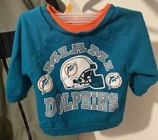 VTG 90s Miami Dolphins Sweatshirt Toddler Kids Baby Size 12 Months VERY RARE!
