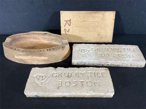 Grueby Tile Boston, American Terra Cotta Company early 20th cent Sample / Promo