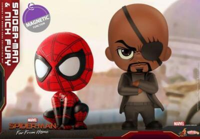 Spider-Man+Nick Fury Mini Action Figure Hot Toys COSB632 Cosbaby