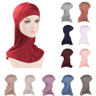 Foulard Da Donna Musulmana Cappello Interno Hijab Islamico Sciarpa Ninja - Foto 4