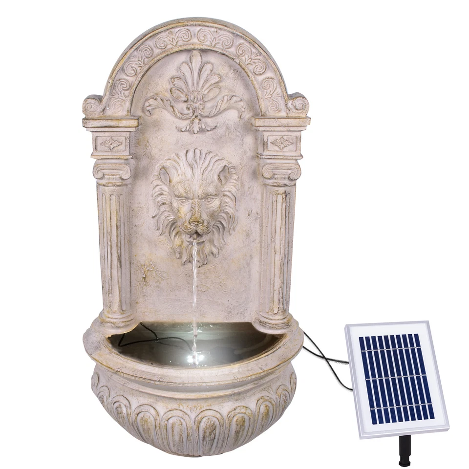 SOLAR GARTENBRUNNEN BRUNNEN ZIERBRUNNEN WANDBRUNNEN STANDSPIEL WASSER SPRING - Bild 3 von 4