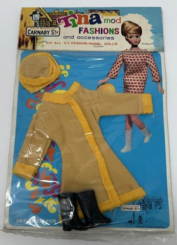 Tina Mod Fashions Coast Hat Boots For 11.5" Barbie Sandi Orig Pack NOS Hong Kong