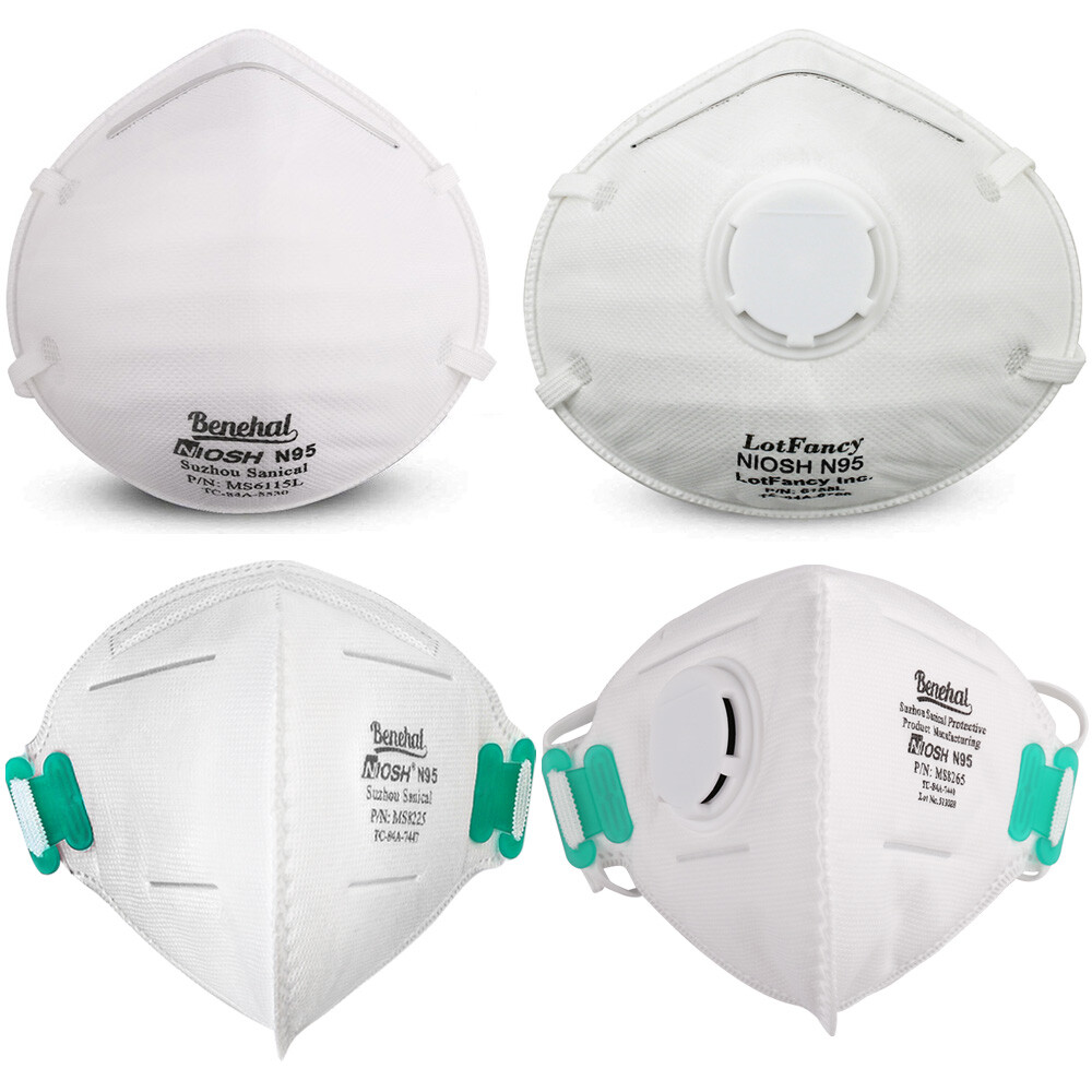 Niosh approved n95 mask particulate respirators face masks disposable lot mask