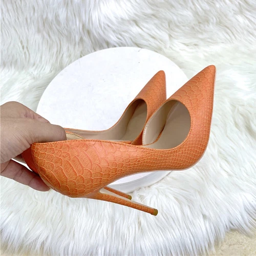 Elegantes Zapatos para Mujer Sin Cordones Damas Tacón Alto Punta Punta Punta Tacones de aguja Zapatos de Noche - Imagen 8 de 14