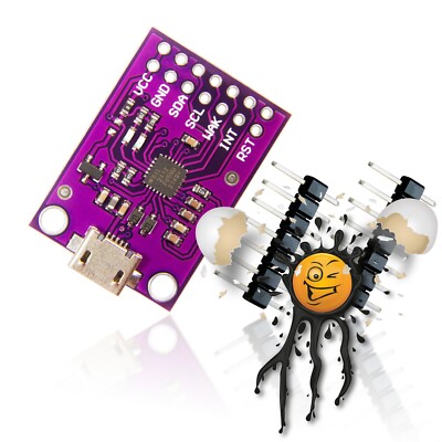 CP2112 I2C SMBus Master Bridge USB TTL Micro Adapter 8 GPIO Windows MAC Linux