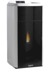 LAMINOX TLB28IB STUFA A PELLET Victoria Idro Lux Black Line 28kW COLORE BIANCO