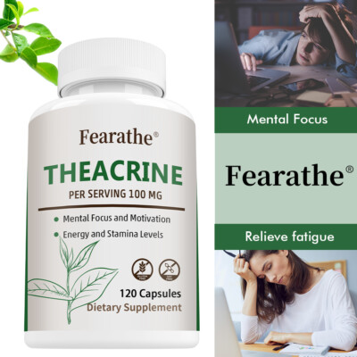 Theacrine (TeaCrine) Capsules Caffeine Replacement 100 mg Capsules
