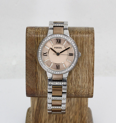 Fossil Virginia Two-Tone Rose Gold Stainless Steel Watch  display picture 1