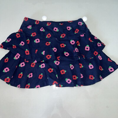 New Gymboree Brightest In Class Floral Knit Skirt With Shorts Under Size 5 (k5)