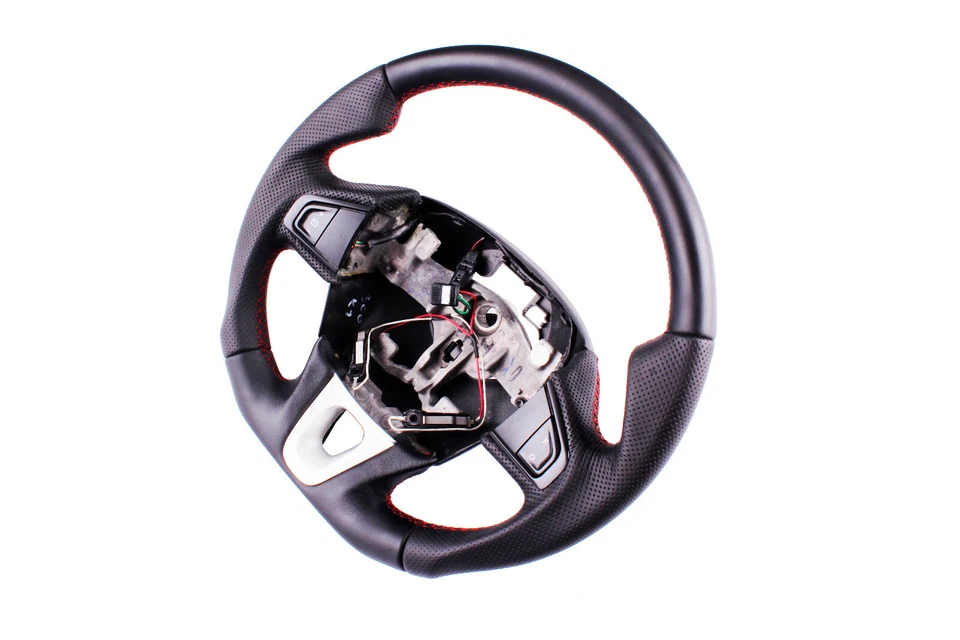 Steering wheel cover with leather for Renault Kangoo year 2014 tuning - Image 3 of 4