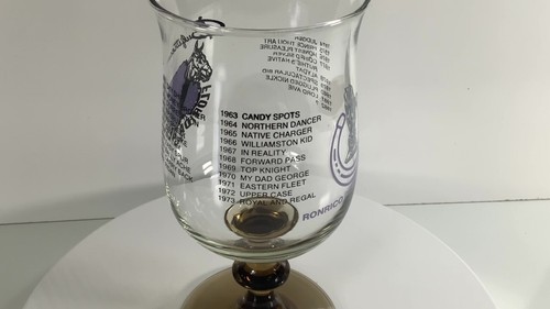 4 Gulfstream Florida Derby 1982 Ronrico Derby Daiquiri Horse Footed Bar Glasses - Picture 5 of 17