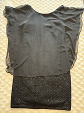 betsy adam dress Size 6 Black Sparkly