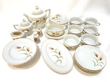 Child's Complete Set of Toy China Dishes Serves 6 - Doll Tea Party