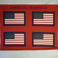 Joanns Exclusive Americana Placemats Quilting Fabric 44"  x 68"