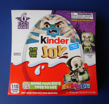 2023 Halloween Kinder Joy Unopened 6 Egg Box Store Box Glow in The Dark  NIB