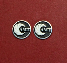 AMT 1/2" Silver Grip Medallions 1 pair
