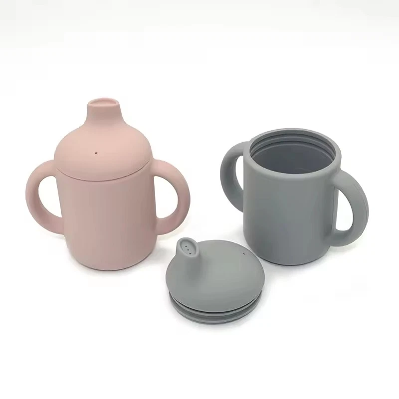 Tazas de silicona para bebés, tazas de silicona para niños pequeños de 6 a 12 meses 6 oz Foto 2 de 4