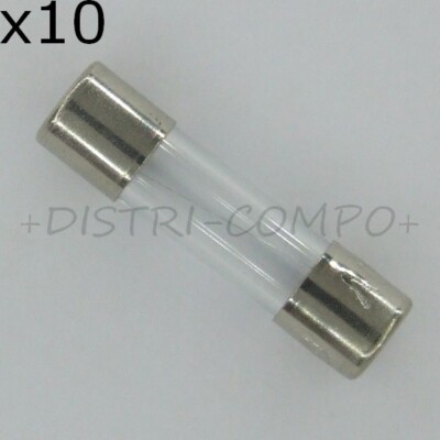 Boîte De 10 Fusibles Rapides Verre 5x20mm 16A/250V - Pour Appareils électriques, Dépannage