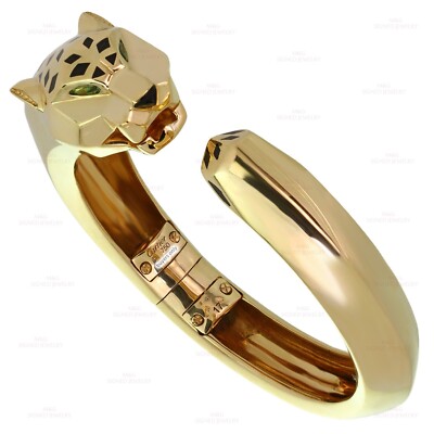 CARTIER Panthère de Cartier Garnet Onyx Lacquer Bangle CARTIER Panthère de Cartier Garnet Onyx Lacquer Bangle
