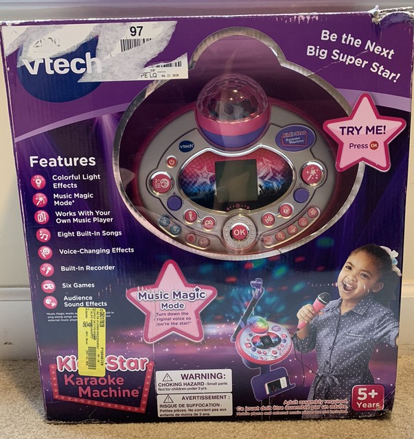 vtech karaoke machine pink