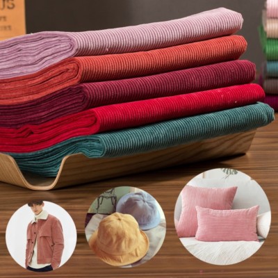 Cotton Corduroy Fabric Thicken Material for Cloths Making DIY Sewing Handcrafts