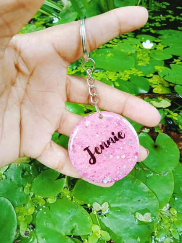 Personalized Resin Photo Key Tag BTS BLACK PINK KPOP Keychain DOUBLE SINGLE SIDE - Picture 29 of 35