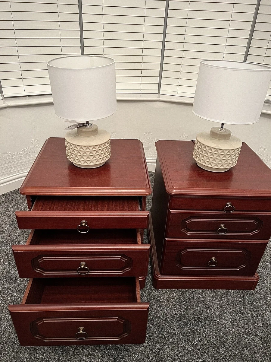 Mahogany Bedside Pair Matttroy
