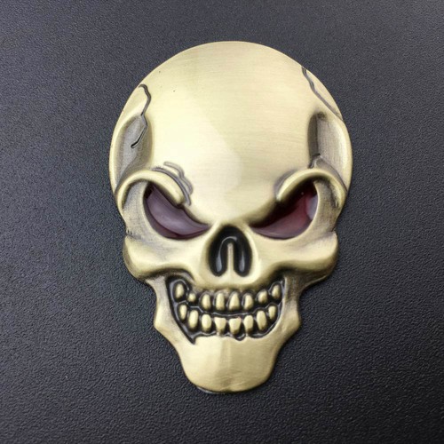 Find Chrome Vehicle Skull Demon Iron Metal Cross Bone Logo Emblem Badge Decal Sticker In CN, China - Foto 6