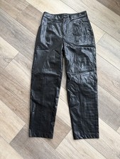 A New Day Faux Leather Pants Women Size 2 Black